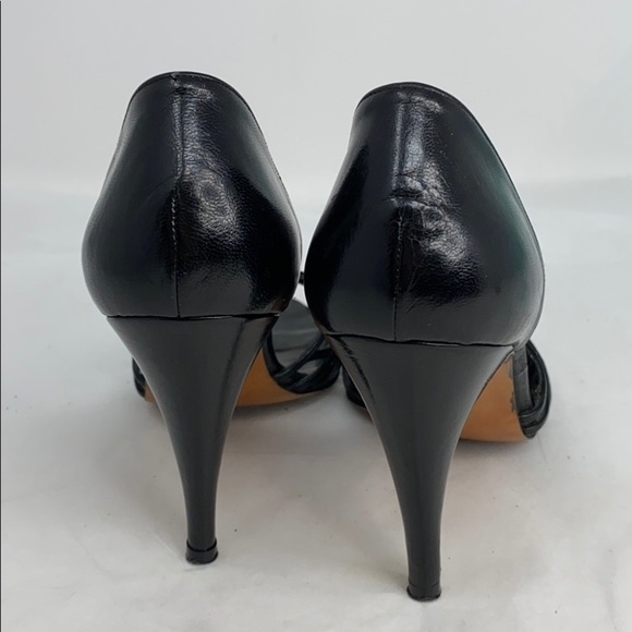 Vintage Halston Sz 5 Peep Toe D’Orsay Heels - Picture 8 of 9